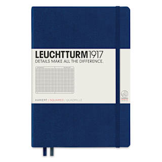 Leuchtturm1917 Squared Hardbound Notebook - Navy, 5-3/4" x 8-1/4"