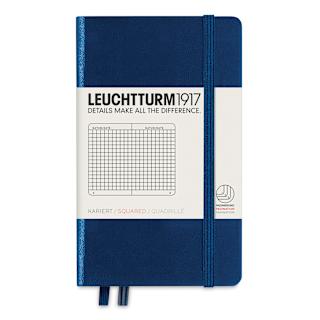 Leuchtturm1917 Squared Hardbound Notebook - Navy, 3-1/2" x 6"