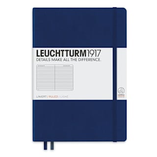 Leuchtturm1917 Ruled Hardbound Notebook - Navy, 5-3/4" x 8-1/4"
