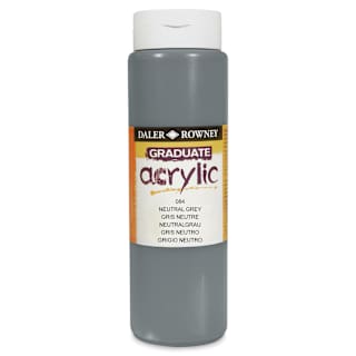 Daler-Rowney Graduate Acrylics - Neutral Gray, 500 ml bottle