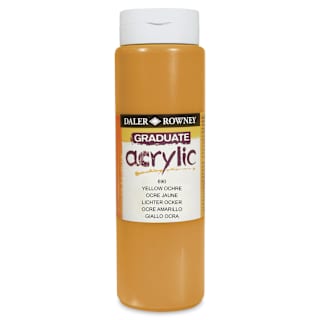 Daler-Rowney Graduate Acrylics - Yellow Ochre, 500 ml bottle