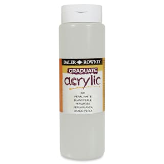 Daler-Rowney Graduate Acrylics - Pearl White, 500 ml bottle