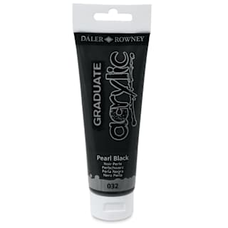 Daler-Rowney Graduate Acrylics - Pearl Black, 120 ml tube