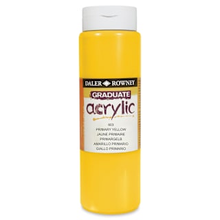Daler-Rowney Graduate Acrylics - Primary Yellow, 500 ml bottle
