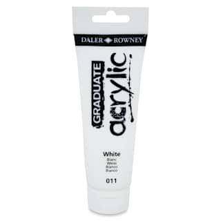 Daler-Rowney Graduate Acrylics - White, 120 ml tube