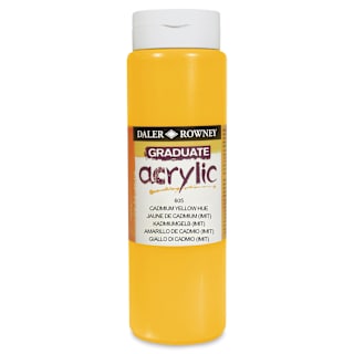 Daler-Rowney Graduate Acrylics - Cadmium Yellow Hue, 500 ml bottle