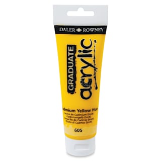 Daler-Rowney Graduate Acrylics - Cadmium Yellow Hue, 120 ml tube