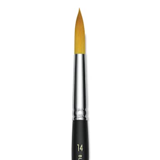 Blick Masterstroke Golden Taklon Brush - Round, Short Handle, Size 14