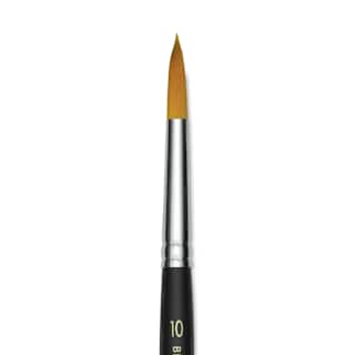 Blick Masterstroke Golden Taklon Brush - Round, Short Handle, Size 10