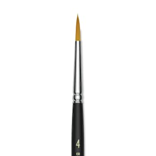 Blick Masterstroke Golden Taklon Brush - Round, Short Handle, Size 4