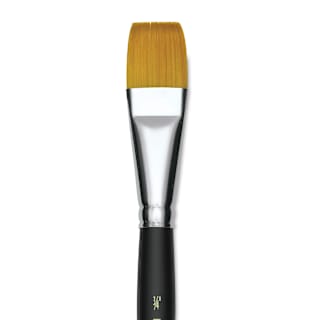 Blick Masterstroke Golden Taklon Brush - Flat, Short Handle, 3/4"