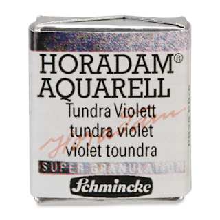 Schmincke Horadam Aquarell Artist Watercolor - Tundra Violet, Supergranulation, Half Pan