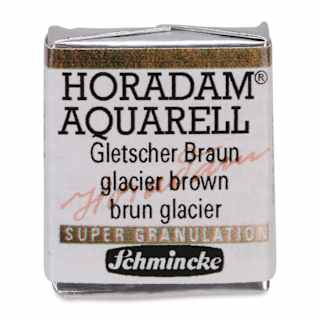 Schmincke Horadam Aquarell Artist Watercolor - Glacier Brown, Supergranulation, Half Pan