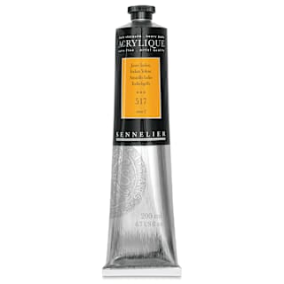 Sennelier Extra-Fine Artist Acryliques - Indian Yellow, 200 ml tube