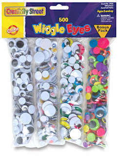 Creativity Street Wiggle Eyes - Assorted Colors and Sizes, Pkg of 500