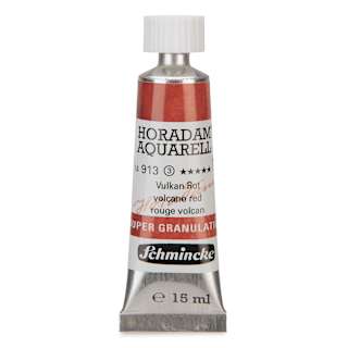 Schmincke Horadam Aquarell Artist Watercolor - Volcano Red, Supergranulation, 15 ml, Tube