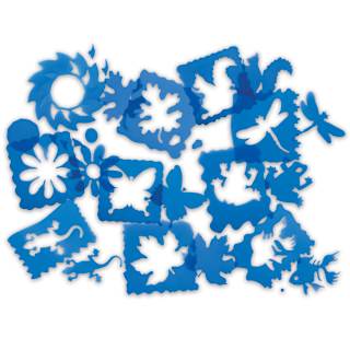 Roylco Jumbo Stencil Set - Nature, Set of 10