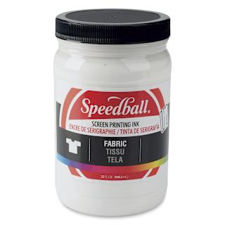 Speedball Fabric Screen Printing Ink - White, 32 oz, Jar