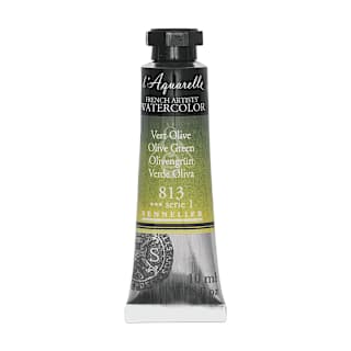 Sennelier French Artists' Watercolor - Olive Green, 10 ml, Tube
