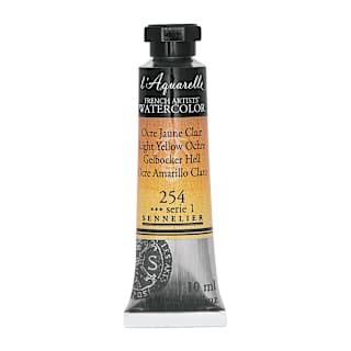 Sennelier French Artists' Watercolor - Light Yellow Ochre, 10 ml, Tube