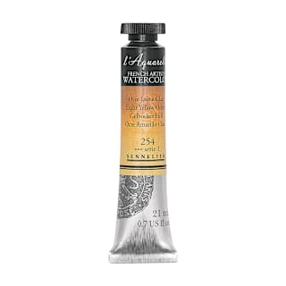 Sennelier French Artists' Watercolor - Light Yellow Ochre, 21 ml, Tube