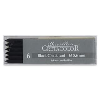 Cretacolor Lead - Black Chalk, Pkg of 6