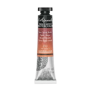 Sennelier French Artists' Watercolor - Burnt Sienna, 21 ml, Tube