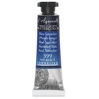 Sennelier French Artists' Watercolor - Blue Sennelier, 10 ml, Tube