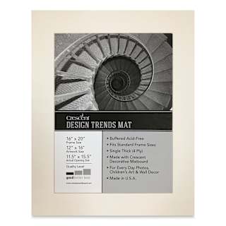 Crescent Pre-Cut Mat - Arctic White, 16" x 20" (11-1/2" x 15-1/2" Opening)