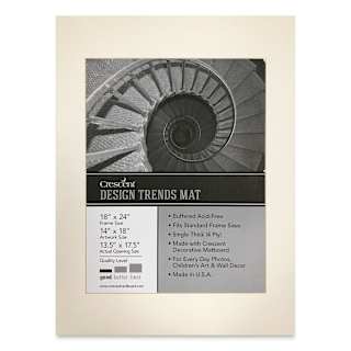 Crescent Pre-Cut Mat - Arctic White, 18" x 24" (13-1/2" x 17-1/2" Opening)