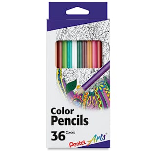 Pentel Arts Color Pencil Set - Assorted Colors, Set of 36