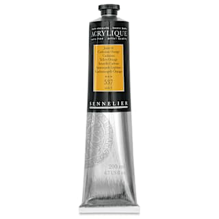 Sennelier Extra-Fine Artist Acryliques - Cadmium Yellow Orange, 200 ml tube