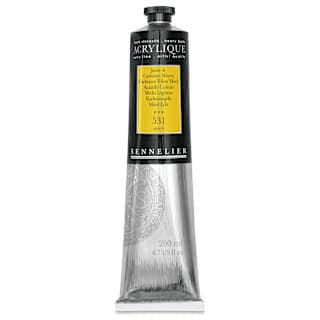 Sennelier Extra-Fine Artist Acryliques - Cadmium Yellow Medium, 200 ml tube