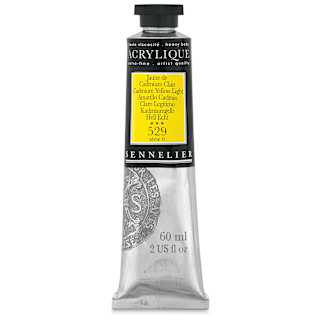 Sennelier Extra-Fine Artist Acryliques - Cadmium Yellow Light, 60 ml tube