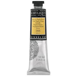 Sennelier Extra-Fine Artist Acryliques - Dark Naples Yellow, 60 ml tube