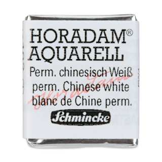 Schmincke Horadam Aquarell Watercolor - Permanent Chinese White, Half Pan