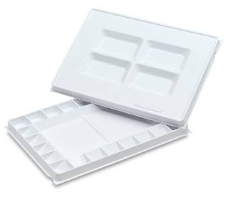 Robert E. Wood Palette - 16" x 12", White, Wood