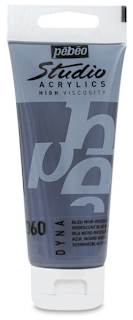 Pebeo High Viscosity Acrylics - Iridescent Blue/Black, 100 ml tube
