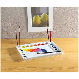 Tom Lynch Porcelain Palette - 16" x 1 1/4" x 12"