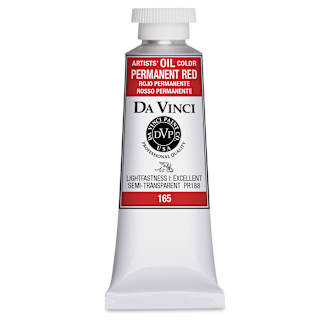 Da Vinci Artists' Oil Color - Permanent Red, 37 ml Tube