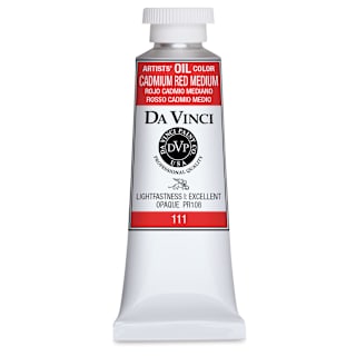 Da Vinci Artists' Oil Color - Cadmium Red Medium, 37 ml Tube