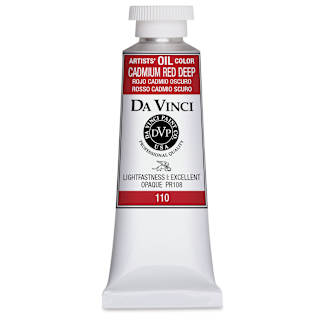 Da Vinci Artists' Oil Color - Cadmium Red Deep, 37 ml Tube