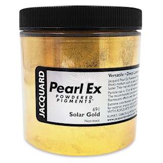 Jacquard Pearl-Ex Pigment - 4 oz, Solar Gold, Jar