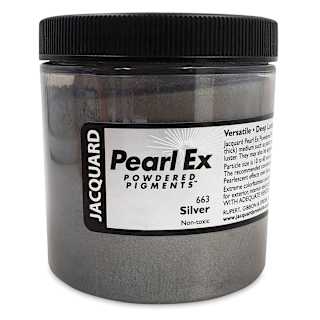 Jacquard Pearl-Ex Pigment - 4 oz, Silver, Jar