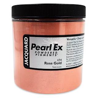 Jacquard Pearl-Ex Pigment - 4 oz, Rose Gold, Jar