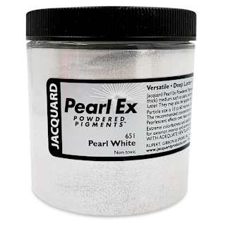 Jacquard Pearl-Ex Pigment - 4 oz, Pearl White, Jar