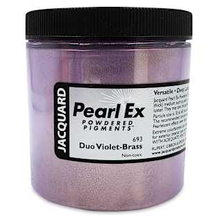 Jacquard Pearl-Ex Pigment - 4 oz, Duo Violet-Brass, Jar
