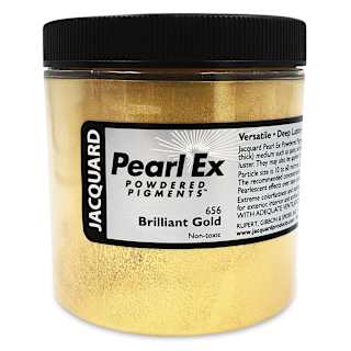 Jacquard Pearl-Ex Pigment - 4 oz, Brilliant Gold, Jar