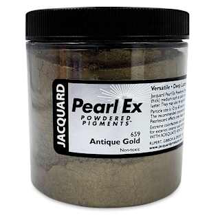 Jacquard Pearl-Ex Pigment - 4 oz, Antique Gold, Jar