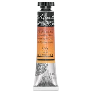 Sennelier French Artists' Watercolor - Quinacridone Gold, 21 ml Tube